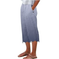 Fardey gromobrani danas gradijentne gaće za ispis za žene sa džepovima Nepravilne rublje casual pantalone
