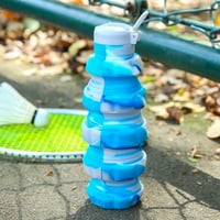 Pontos 270 500ml vanjskim bočicama za čišćenje lida za čišćenje Spiralnog punjenja voda od nehrđajućeg čelika dekompresiva Sklopivi silikonski boca za vodu Kamp pribor