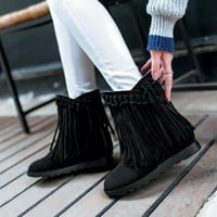 Akiihool radne čizme za žene zimske ženske čizme čipke čipke usred tjelesne cipele s visokim klizačem