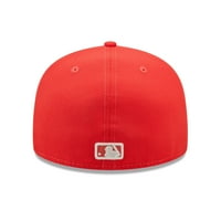Muška nova era Red Arizona Diamondbacks Lava Highlighter logo 59fifty ugrađeni šešir