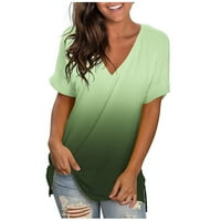 Zeceouar Summer Štednja Plus Veličine Košulje za žene Ženske V izrez T košulje Ležerne prilike, ljetni
