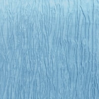 Ultimate Textile Crinkle Taffeta - Delano okrugli stolnjak ledena plava