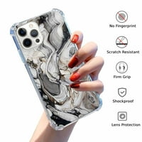 Swirl Mramorna futrola za iPhone Pro MA, estetski umjetnički dizajn uzorak TPU Shock ProofT Cover Case