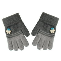 Xinqinghao Casual rukavice Zimske rastezanje rukavica pletene tople rukavice dječake ili djevojke rukavice