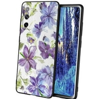 Ljubičasto-cvijeće - futrola za Samsung Galaxy S FE za žene Muškarci Pokloni, mekani silikonski stil