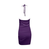 HOMEComing haljine plus veličina vezanje čvrste boje za vezanje proreze haljina padaju haljine za žene