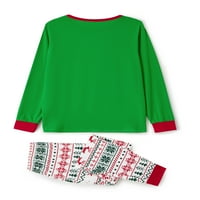 Wassery Božićne pidžame Porodično podudaranje spavaćice roditelj Dječja noćna odjeća Santa Claus Ispis