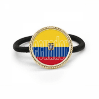 Ekvador Country zastava Naziv srebrne metalne kose i gumene trake za glavu
