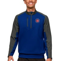 Muški antigua Royal Chicago Cubs TIE TIE TOCK-ZIP pulover
