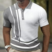 Muška košulja Muške majice kratkih rukava Golf Majica Solid Color Contrast na otvorenom Ležerne modne