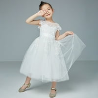 Djevojke oblače dječje dječje čipke Junior cvijeće vjenčani suknji haljina haljina