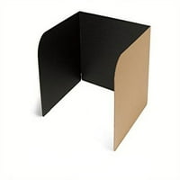 Privatnost za stol - crna unutrašnjost - smeđa eksterijer - 13 20 17 - tablica - TRIFOLD Ploča za zaštitu