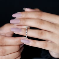 Laboratorija je stvorio plavi safir vječni prsten sa dijamantom za žene, 14k žuto zlato, SAD 6,50