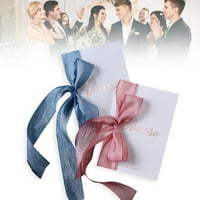 Cherryhome Wedding Pribor Elegantna vjenčanje zavjetnička knjiga sa savršenim angažmanom ili godišnjicom