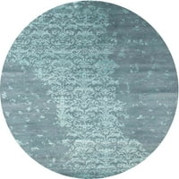Ahgly Company u zatvorenom okruglom savremenim plavim apstraktnim prostirkama područja, 8 'krug