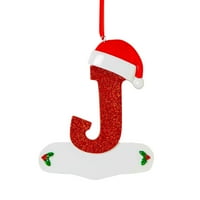 Gyouwnll božićni ukrasi personalizirani ukrasi božićnog slova personalizirani božićni ukrasi j