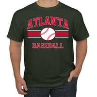 Divlji Bobby City of Atlanta bejzbol Fantasy Fans Sports Muška majica, Šumski zeleni, XX-Large