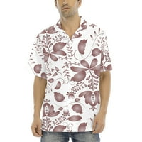 Muške haljine majice Custom Logo Muške havajske majice Postavlja kratki rukav ležerni gumb dolje na
