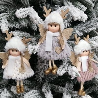 Božićna dekoracija Slatka pliša Angel Lull Ornament Viseći privjesak Poklon Novo