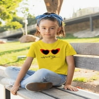 Retro Crveno srce Sunčane naočale majica Juniors -image - Setter Shutterstock, X-mali