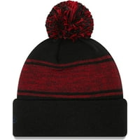 Muška nova era crna bostonska crvena, tako hladna pahuljica pletena kapu s pom - OSFA