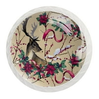 Ownta gumb sa vijcima set za kuhinjske ormariće ormari za ormare vuče ručke kućne dekor Elk jelena ruža