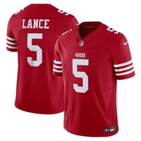 Muški Nike Trey Lance Scarlet San Francisco 49ers Vapor F.U.S.e. Ograničeni dres