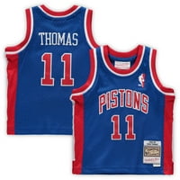 Dojenčad Mitchell & Ness Isiah Thomas Blue Detroit Pistons Tvrdo drvo Klasika Penzioni Jesey