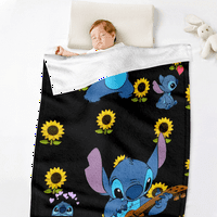 Lilo & Stitch ćebad sa jastukom ugodnim plišanim pokrivačima za posteljinu kauč Dnevni boravak