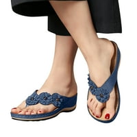 Zuwimk visoke sandale za žene, žene otvorene nožne cipele sa kamenom blok visoke cipele sa rukom sandale