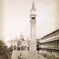 Venecija: Trg svetog Marka. NVIEW TRCOVANJA Sv. Marka u Veneciji Italija, sa bazilike Svetog Marka i
