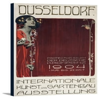 Dizeldorf - Kunst und Gartenbau Vintage Poster Njemačka C
