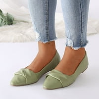 Ženski odrasli ženske cipele Flip flops unutar domaće dame cipele modne ravne cipele udobne meke klizanje na casual cipelama Žene Ljetne cipele zelene 6.5