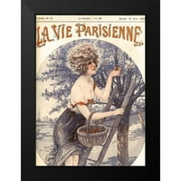 Vintage Apple Collection Crni modernog uokvirenog muzeja Art Print pod nazivom - Lavie Parisenne vise