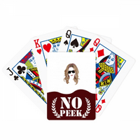 Usne Žene Naočale za kosu Art Deco Fashion Peek Poker igračka karta Privatna igra