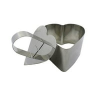 Yoone Heart od nehrđajućeg čelika mousse prsten za torte kalup kalup za kalibar za pečenje rezač kruha