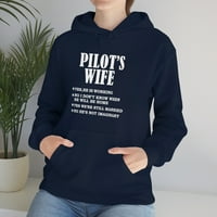 Žena pilota da, on radi ne ima imaginarni unise hoodie s-5xl brak