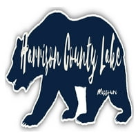 Harrison County Lake Missouri Suvenir 3x frižider magnetni medvjed dizajn