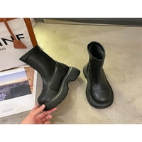 Eloshman Women Boot Comfort Cipele Mid CALF Zimske čizme Svečano protiv klizanja Ležerne prilike prozračne