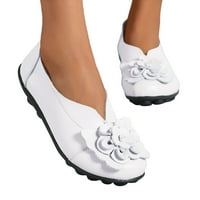 F Modni ženski prozračni čipke cipele s ravnim cipelama Ležerne cipele Wedge Loafers cipele za žene