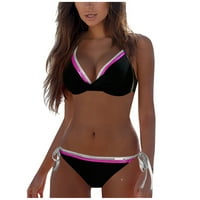 Boomilk kupaći kostim za žene Dva Soild Print Split setovi plus veličine kupaći kostim za kupalište Bikini