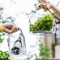 HAZEL TEHNO TECH Prijenosna voćna košara prozirna ledena kanta za vino salata salata kućna snack Snack