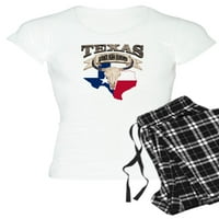 Cafepress - Teksas rođen lubanja bika - ženska lagana pidžama