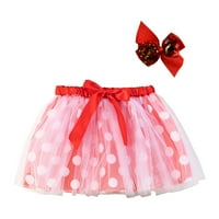 Baby Girl Coats Kids Girls Ballet Suknje Party Dot Patchwork Color Tulle Dance Suk