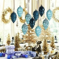 Privjesci za konus Farfi Pine sa sjajnim blistavim svijetlim bojama Shatter otporno na božićne stablo