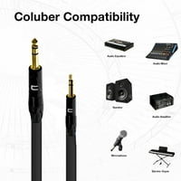 Koluber kabel 1 4 Balanced TRS muški do 3. TRS muški konektor za audio interfejs od 10ft