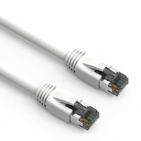 0,5ft Kat. S FTP Ethernet mrežni kabel bijeli 24AWG, pakovanje