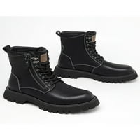 Harsuny Muškarci Combart Boot Casual Radne čizme Udobne cipele za gležnjeve Gumene gumene modne zimske