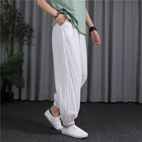 Smihono ženske pantalone za žene Ležerne prilike elastične visokog struka pantne džepove Trendy Ljeto