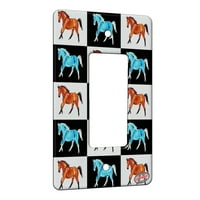 KUZMARK Gang Rocker Zidna ploča - Sažetak uvala Warmblood konj konj uzorak Art od denise svaki